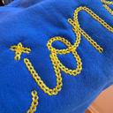  Custom Embroidered School Sweatshirt, Chain Stitch Script Pullover Sweatshirt, Personalized Team Spirit Shirt for Game Days, School Events & Sports Fans