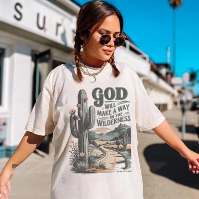 God Will Make A Way Comfort Colors Tee – Inspirational Christian Graphic Shirt for Women, Faith-Based Encouragement Tee