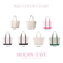  Personalized Medium Tote Bag, Medium Monogram Tote Bag, Canvas Tote, Bridesmaid Gift, Embroidered Classic Medium Tote, Teacher Bag, Bachelorette Party Beach Bag