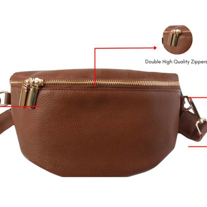 Leather Fanny Pack Crossbody Bags for Women Trendy Sling Bag for Women Small Crossbody Bags for Women Vacation Essentials Handbags Crossbody Purse Belt Bag