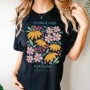  God Turns Broken Pieces into Masterpieces Christian T-Shirts for Women  Comfort Colors Graphic Tee Spring Floral Cotton