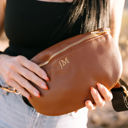  Personalized Leather Fanny Pack Crossbody Bags for Women, Trendy Customized Sling Bag for Women, Small Crossbody Bags for Women Vacation Essentials Handbags, Personalized Crossbody Purse Belt Bag