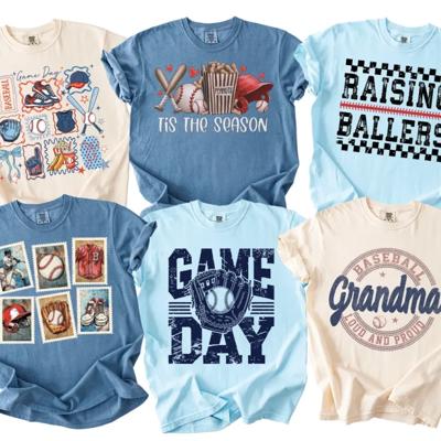 Baseball Shirt, Game Day Tee, Raising Ballers Shirt, Baseball Grandma Shirt, ‘Tis the Season Tee, Vintage Baseball Tee, Sports Mom Shirt, Comfort Colors