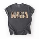  Mama Faux Patchwork Gingham Comfort Colors Graphic Tee, Faux Quilted Applique Shirt, Vintage Inspired Mom Top, Mother's Day Gift, Casual Everyday Tee, Girls Outfit