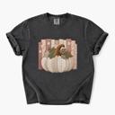  Starry Pumpkin Faux Patchwork Graphic Comfort Colors Tee, Vintage Harvest Shirt, Quilted Pumpkin Floral Top, Celestial Fall Graphic Tee, Fall Outfit