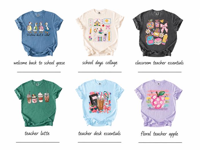 Back to School Teacher Comfort Colors Tee, Teacher Graphic Shirt, First Day of School Outfit, Teacher Gift, Elementary Teacher Shirt, Classroom Tee, Teacher Apparel