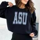  Custom Collegiate Letter Sweatshirt – Personalized Varsity Initial Crewneck for Women, Cute Preppy College Gift