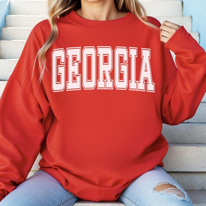 Custom Collegiate Letter Sweatshirt – Personalized Varsity Initial Crewneck for Women, Cute Preppy College Gift