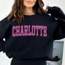  Custom Collegiate Letter Sweatshirt – Personalized Varsity Initial Crewneck for Women, Cute Preppy College Gift