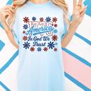  Patriotic Comfort Colors Tee for Women, Cute Red White and Blue USA Shirt for Women, 4th of July Casual Graphic Tee For Her