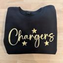  Custom Puff Print Team Name Sweatshirt, Gold Star Embossed Mascot Sweatshirt, Custom School Mascot Sweatshirt, Gift Idea Metallic Puff Print