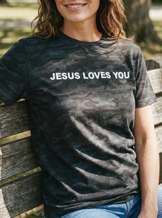 Christian Leopard Graphic Tee for Women, Do What Jesus Did Shirt, Faith Based T-Shirt, God Is Within Her, Jesus Loves You Tee