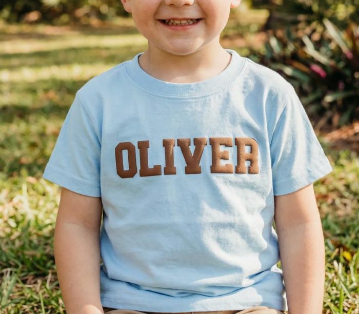Kid Personalized Puff Print Comfort Colors Tee Toddler & Youth