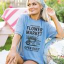  Flower Market Comfort Colors Shirt, Floral Graphic Tee, Vintage Flower Bouquet Shirt, Cottagecore Spring Outfit, Gift For Her