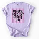  Heaven Top of My Bucket List Shirt, Christian Graphic Tee, Religious Gift for Her, Faith Shirt, Funny Christian Tee, Heaven Shirt, Bible Tee