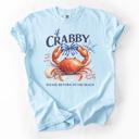  Summer Beach Southern Tee, Funny Beach Graphic Tee, Coquette Crabby Shirt, Beach Gift for Her, Sassy Ocean Outfit, Girls Trip Tee
