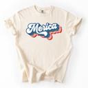  Merica Patriotic Leopard Print Graphic Tee, Fourth of July Shirt, American Outfit for Her, Independence Day Tee, Summer USA Shirt, Casual Women’s Top