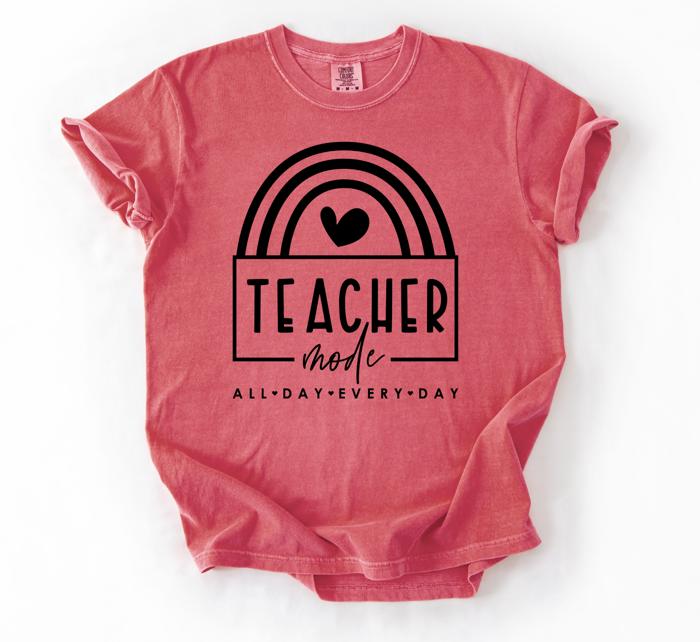Teacher Graphic Tee, Inspirational Educators Shirt, Colorful Classroom Design, Comfort Colors Tee, Soft Casual Women’s Top, Gift for Educators