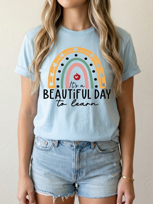 Teacher Graphic Tee, Inspirational Educators Shirt, Colorful Classroom Design, Comfort Colors Tee, Soft Casual Women’s Top, Gift for Educators