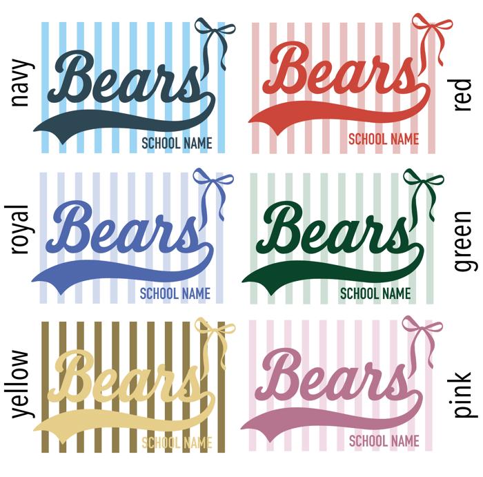 Custom Team Name Stripe Bow Graphic Tee, Personalized School Spirit Shirt, Custom Mascot Tee, Game Day Outfit for Women, Custom Team Shirt, School Spirit Tee, Personalized Sports Mom Shirt