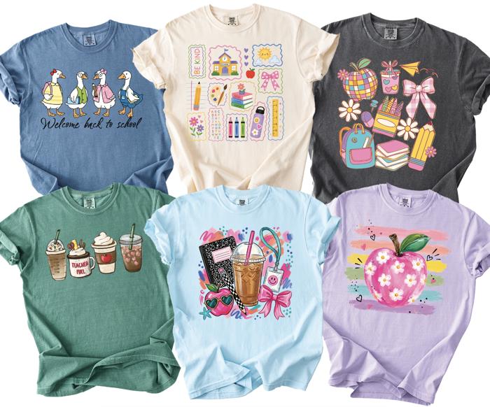 Back to School Teacher Comfort Colors Tee, Teacher Graphic Shirt, First Day of School Outfit, Teacher Gift, Elementary Teacher Shirt, Classroom Tee, Teacher Apparel
