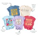  Spring & Summer Graphic Tees for Women, Floral, Peach, and Bow Comfort Colors Shirts, Garden and Sunshine Inspired T-Shirt, Trendy Bright & Cheerful Designs