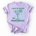  I Could Be Meaner But Margaritas Striped Graphic Tee, Funny Margarita Shirt for Women, Girls Trip Tee, Summer Drinking Shirt, Cute Vacation Outfit, Gift Idea, Women's Clothing