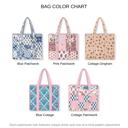  Floral Quilted Tote Bag, Embroidered Cotton Shoulder Bag, Handmade Garden Print Carryall, Large Travel Tote, Coastal Cottage Weekender