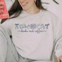  Books and Coffee Sweatshirt, Cozy Reading Crewneck, Bookworm Gift, Cute Fall Coffee Lover Pullover Sweater