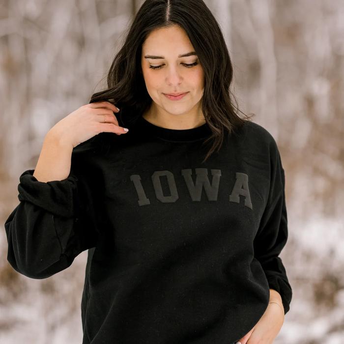Custom Embossed Sweatshirt, City State or Area Code Name Sweatshirt, Custom School Sweatshirt Mascot Team Name Monotone Sweater