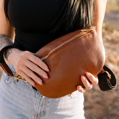 Leather Fanny Pack Crossbody Bags for Women Trendy Sling Bag for Women Small Crossbody Bags for Women Vacation Essentials Handbags Crossbody Purse Belt Bag