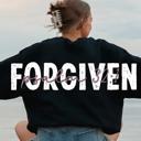  Custom Christian Sweatshirt, Personalized Faith Crewneck, Forgiven Psalm 32:1 Sweatshirt, Custom Scripture Sweatshirt, Religious Gift