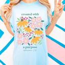  God Turns Broken Pieces into Masterpieces Christian T-Shirts for Women  Comfort Colors Graphic Tee Spring Floral Cotton