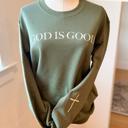 God Is Good Sweatshirt, Christian Sweatshirt Gift, Faith Based Crewneck, Christian Apparel Oversized Adult Unisex Jesus, Gift for Her