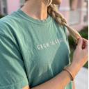  Grow in Grace Embroidered Comfort Colors Tee, Christian Embroidered Shirt, Faith Based Apparel, Minimalist Christian Tee, Religious Gift for Women, Inspirational Faith Shirt, Christian Clothing