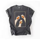  Three Goose Window Comfort Colors Tee, Vintage Goose Illustration Tee, Whimsical Farmhouse Animal Shirt, Cozy Cottagecore Top, Cute Bird Lover Tee, Country Inspired Graphic Shirt, Rustic Everyday Tee