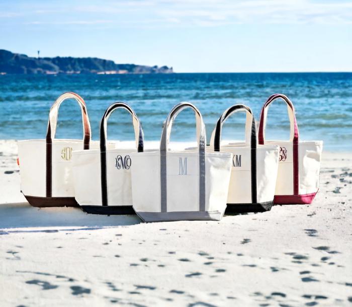 Personalized Medium Tote Bag, Medium Monogram Tote Bag, Canvas Tote, Bridesmaid Gift, Embroidered Classic Medium Tote, Teacher Bag, Bachelorette Party Beach Bag