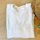  Embroidered Bride Sweatshirt Crewneck, Personalized with Name and Wedding Date on Sleeve Sweater, Bridal Shower Gifts, Engagement Gift