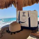  Personalized Medium Tote Bag, Medium Monogram Tote Bag, Canvas Tote, Bridesmaid Gift, Embroidered Classic Medium Tote, Teacher Bag, Bachelorette Party Beach Bag