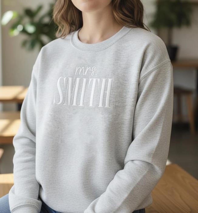 Future Mrs Crewneck Sweatshirt Puff – Bride Honeymoon PJ Top, Engagement & Bridal Shower Gift