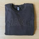  Mama Outline Sweatshirt, Mother's Day Crewneck, Mothers Day Gift for New Mom, Mom Life Sweater, First Mothers Day Gift for Her