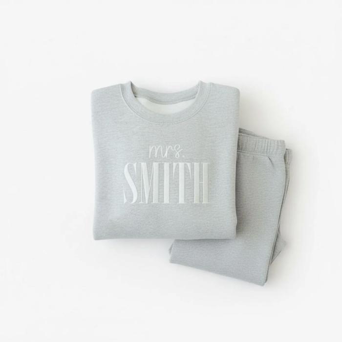 Future Mrs Crewneck Sweatshirt Puff – Bride Honeymoon PJ Top, Engagement & Bridal Shower Gift