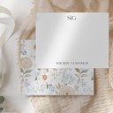  Personalized Couples Stationery Set, Floral Custom Notecards with Names, Wedding Stationery Gift, Thank You Note Cards Set