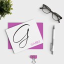  Calligraphy Stationary, Personalized Stationery Set, Custom Notecard Set, Set of 10