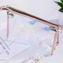  Personalized Holographic Makeup Bag Custom Name Clear Cosmetic Bag Birthday Gift for Her