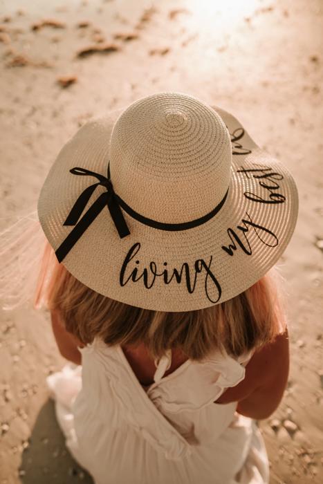 Personalized Floppy Beach Hat, Custom Text Sun Hat, Bachelorette Beach Hat, Girls Trip Hat, Vacation Hat for Women, Custom Floppy Hat, Beach Bride Hat, Summer Hat Gift for Her