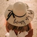  Personalized Floppy Beach Hat, Custom Text Sun Hat, Bachelorette Beach Hat, Girls Trip Hat, Vacation Hat for Women, Custom Floppy Hat, Beach Bride Hat, Summer Hat Gift for Her