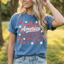  1776 in God we trust Graphic Tee, Fourth of July Outfit, Christian American Shirt, USA Pride Gift, Independence Day Tee, Casual Patriotic Wear, Religious gift for her