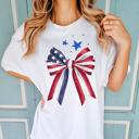  Patriotic Comfort Colors Tee for Women, Cute Red White and Blue USA Shirt for Women, 4th of July Casual Graphic Tee For Her