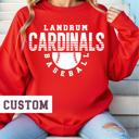  Custom Team Name Baseball Sweatshirt Women’s Graphic Pullover, Game Day, Sports Mom, Cozy Fan Apparel